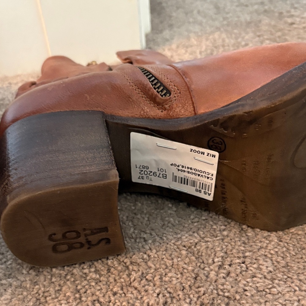 A.S. 98 Porter ankle boots in calvados Brown. Handmade in Italy. NWT. Sz 37. - Picture 4 of 9
